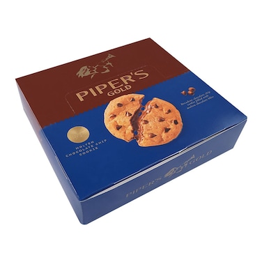 Piper's Gold Molten Chocolate Chip Cookie 46g (Pack Of 6)