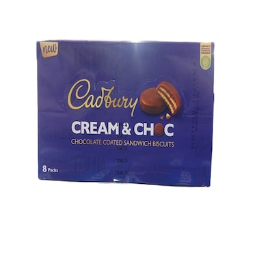 LU Cadbury Cream &amp; Chocolate Biscuits 32.6g (Pack Of 8)