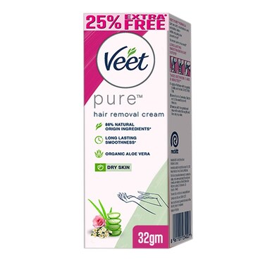 Veet Pure Hair Removal Cream for Dry Skin 32g