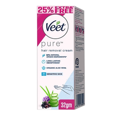 Veet Pure Hair Removal Cream for Sensitive Skin 32g