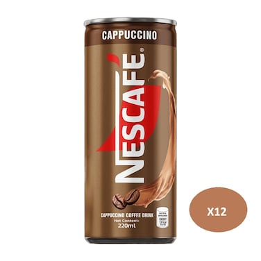 Nescafe Ready To Drink Cappuccino 220ml (Pack Of 12)