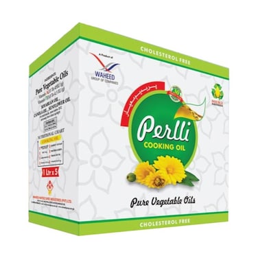 Perli Cooking Oil 1 Ltr (Pack Of 5)