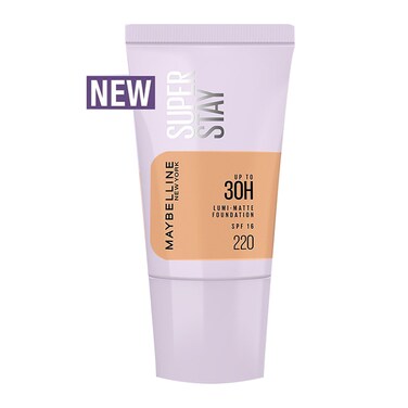 Maybelline New York Super Stay&nbsp;SPF-16 30H Lumi-matte&nbsp;Liquid Foundation (No. 220) 18ml