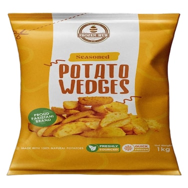 Frozen Hub Seasoned Potato Wedges 1kg