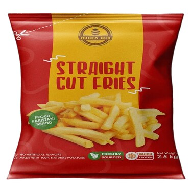 Frozen Hub Fries Straight Cut 9x9 2.5kg