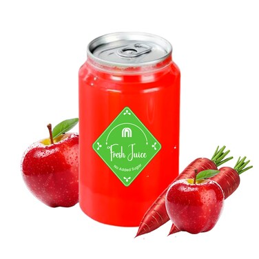 Fresh Apple &amp; Carrot Juice Tin 300ml