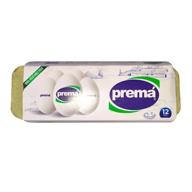 Prema White Eggs 12pc
