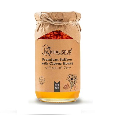 Khalispur Premium Saffron with Clover Honey 400g