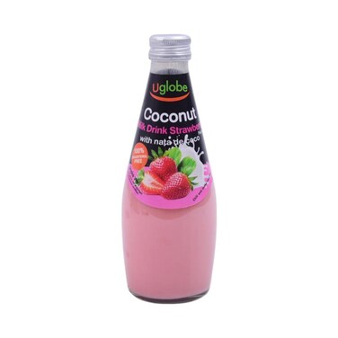 Uglobe Coconut Milk Drink Strawberry 290ml