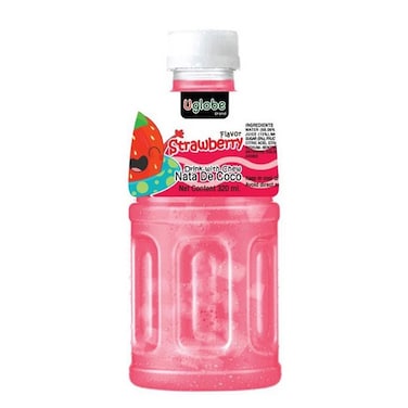U Globe Nata De Coco Strawberry Drink 320ml