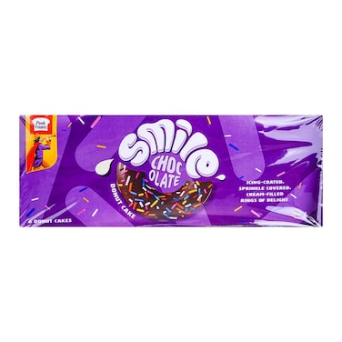 Peek Freans Smile Chocolate Donut Cake (Pack Of 6)