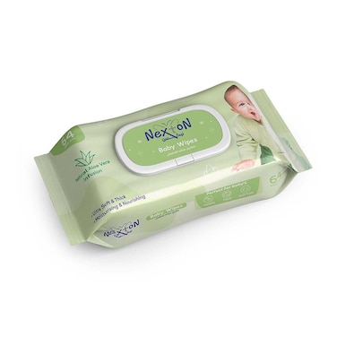 Nexton Baby Wipes Aloe vera 64 Pc