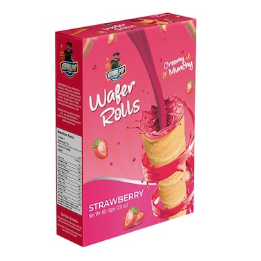 Kernelpop Wafer Rolls Strawberry Box 80g
