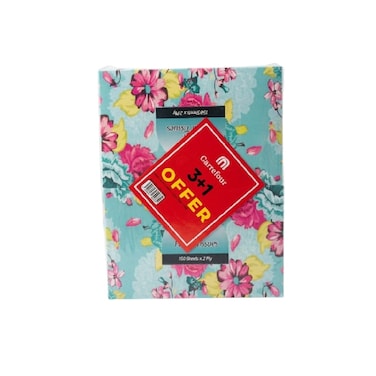 M-Logo Facial Tissue 150X2 Ply 4Pcs