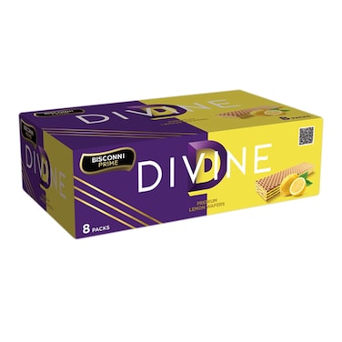 Bisconni Divine Premium Lemon Wafers 24.9g (Pack Of 8)