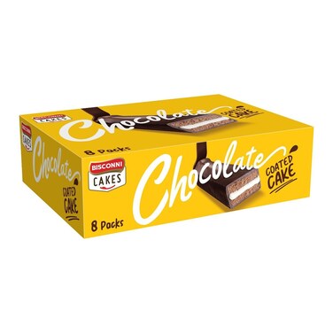 Bisconni Chocolate Coated Cake 30g (Pack Of 8)