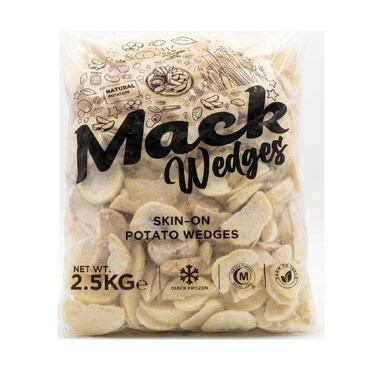 Mack Fries Skin on Wedges 2.5Kg