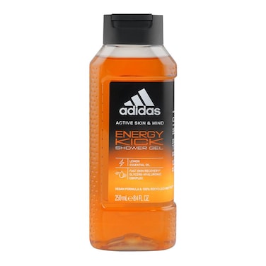 Adidas Energy Kick Lemon Essential Oil Shower Gel Hyaluronic Acid 250ml
