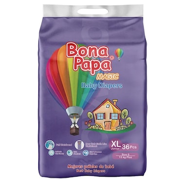 Bona Papa Economy Magic XL Diapers 36Pcs