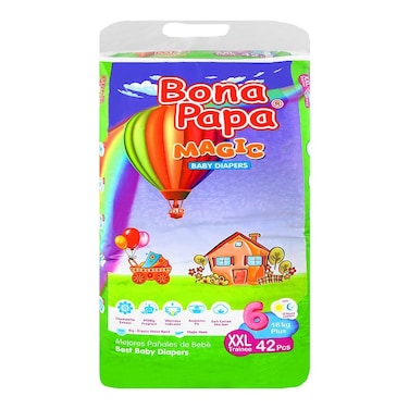 Bona Papa Magic Baby Diapers XXL 42Pcs