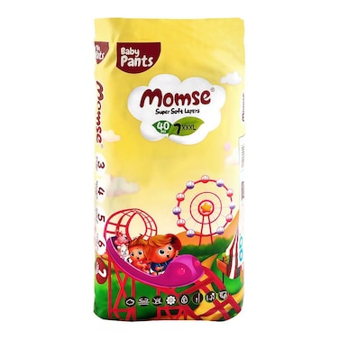 Momse Baby Pants XXXL 40Pcs