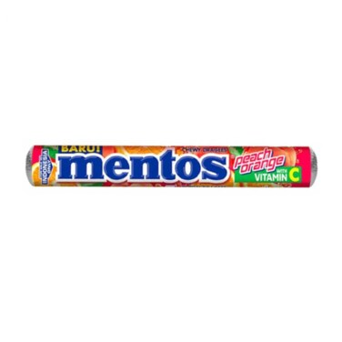 Mentos Peach Orange Chewy Dragees 29g