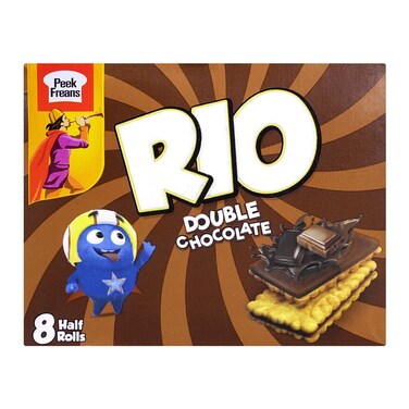Peek Freans Rio Double Chocolate Half Roll 56g (Pack Of 8)