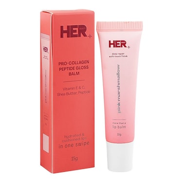 Her Beauty Pro-Collagen Peptide Gloss Lip Balm Pink Marshmallow 15g