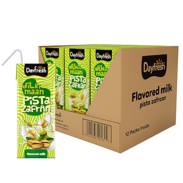 Dayfresh Zafran Flavored Milk 180ml (Pack Of 12)