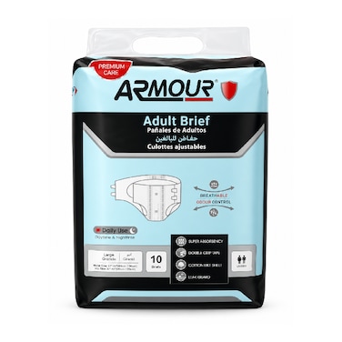 Armour Adult Diaper Large 10Pcs