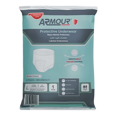 Armour Protective Underwear Adult Pants Large 20Pcs