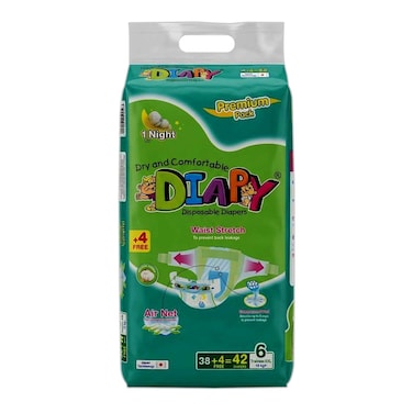 Diapy Diaper Size 6 Trainee XX-Large (+16kg) 42Pcs