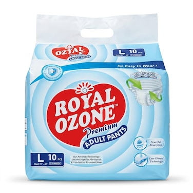 Royal Ozone Adult Diapers Large 10Pcs