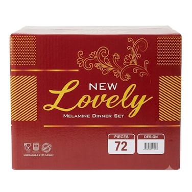 K.K Melamin Dinner Lovely 72Pcs
