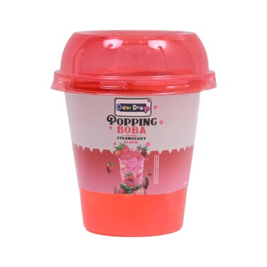 Dewdrop Popping Boba Strawberry Flavor Drinks 230ml