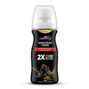 Gold Star Shoe Liquid Polish Black