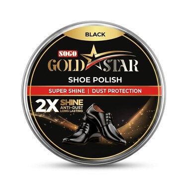 Gold Star Shoe Wax Polish Black