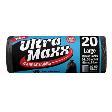 Ultra Maxx Tall Kitchen Garbage Bags Large (No. 20)