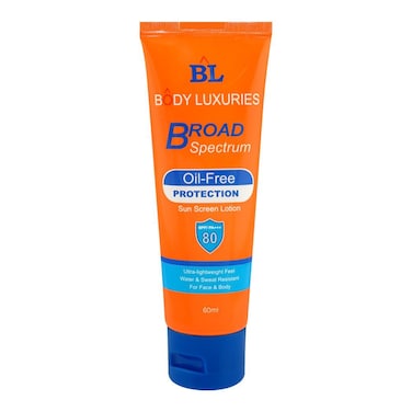 Body Luxuries Broad Spectrum Sunscreen Lotion Oil-Free SPF 80 60g