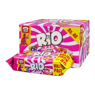 PF Rio Strawberry Vanila Half Roll (Pack Of 8)
