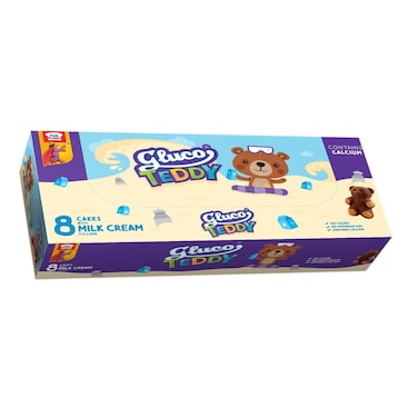 Peek Freans Gluco Teddy Milk Cakes 8Pcs