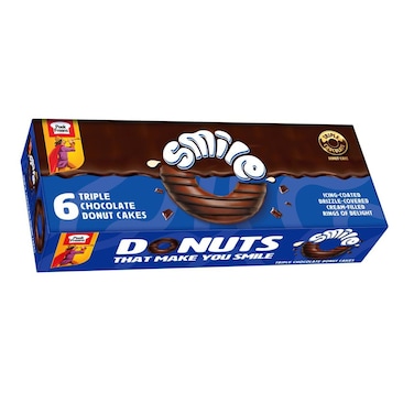 Peek Freans Smile Triple Chocolate Donut Cakes 6Pcs