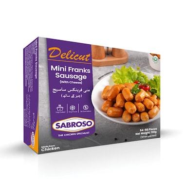 Sabroso Mini Franks Sausage Cheese 700g