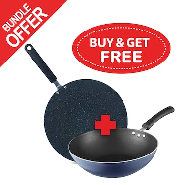 Sk Tawa 30Cm + Wok W/O Lid 26Cm Eco - (Buy &amp; Get Free)