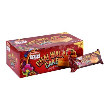 Bisconni Chai Wala Plain Cake 20g (Pack Of 15)