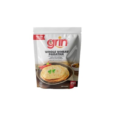 Grin Whole Wheat Paratha 20Pcs