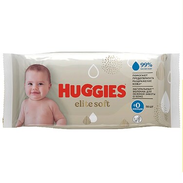 Huggies Elite Soft Wipes 56Pcs