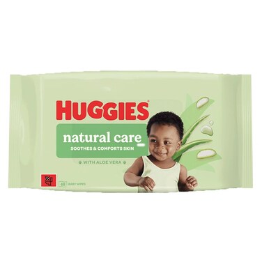 Huggies Natural Care With Aloe Vera Baby Wipes 48Pcs