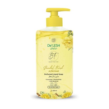 De'Lesh Body Factor Perfumed Liquid Soap Sandal Fresh 250ml