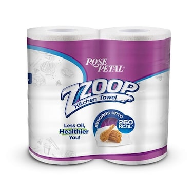 Rose Petal Zzoop Kitchen Towel Roll (Pack of 2)